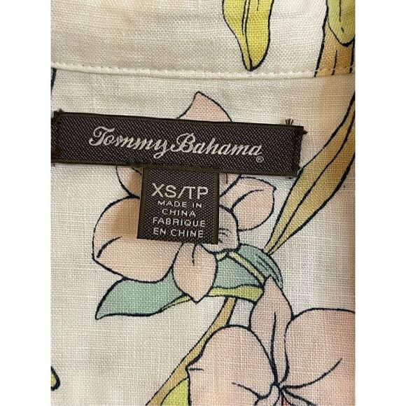 Tommy Bahama women’s 3/4 sleeve linen blouse button up soft colors - Picture 6 of 8